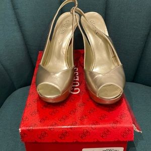 Gold Guess Stilettos